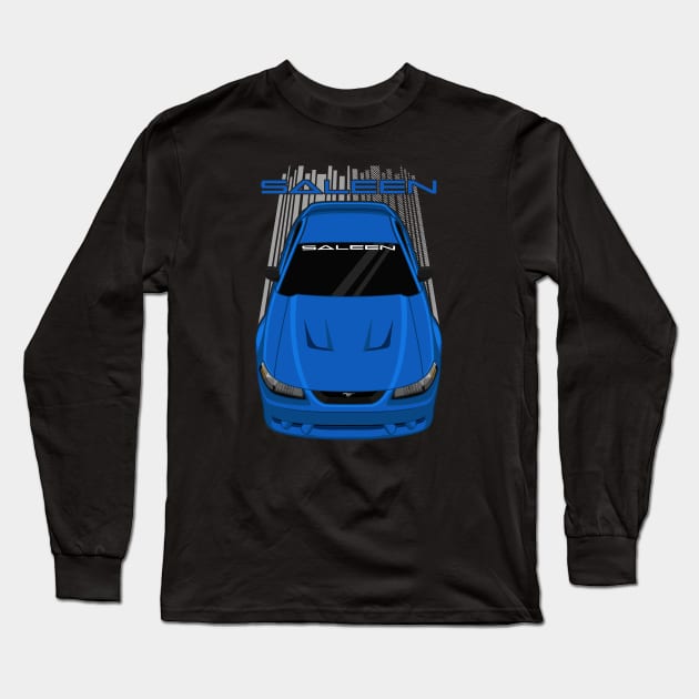 Ford Mustang Saleen SN95 - 1999-2004 - Bright Atlantic Blue Long Sleeve T-Shirt by V8social